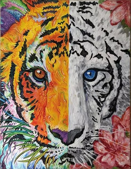 Tiger painting